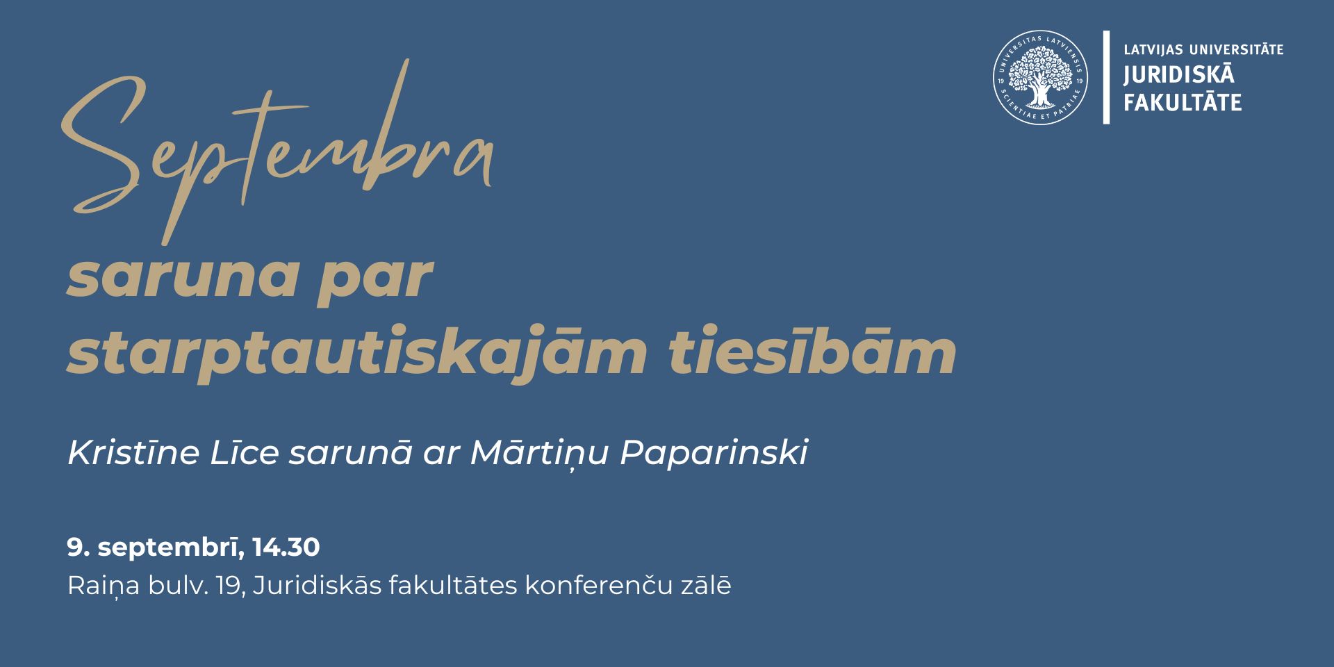 Septembra saruna par starptautiskajām tiesībām 2024